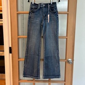 BRAND NEW WITH TAGS KANCAN High Rise, Wide Flare  Leg Jeans Size 25